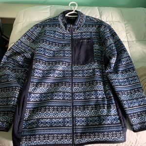 Vineyard vines fair isle fleece jacket